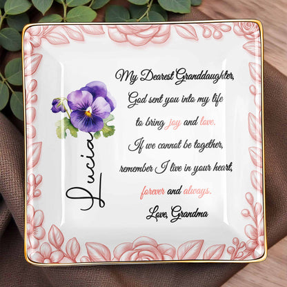 My Dearest Granddaughter, Flowers and Love Message