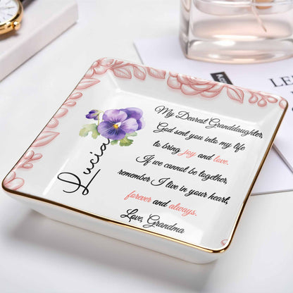 My Dearest Granddaughter, Flowers and Love Message