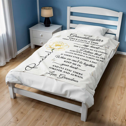 To My Granddaughter, Once Upon A Time, Rose And Butterflies