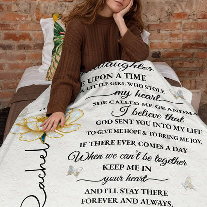 To My Granddaughter, Once Upon A Time, Rose And Butterflies