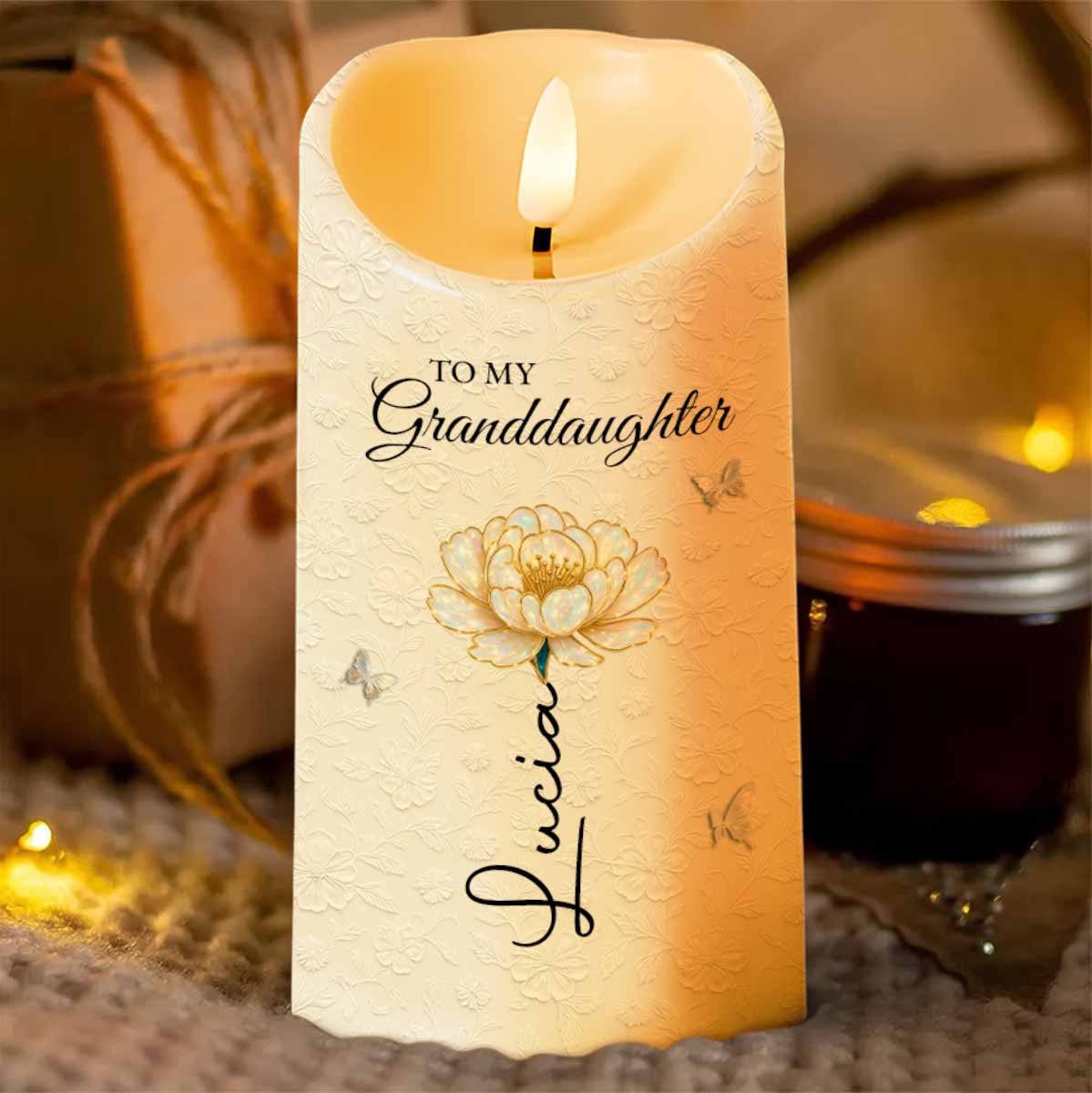 To My Granddaughter, Once Upon A Time, Flower And Butterfly