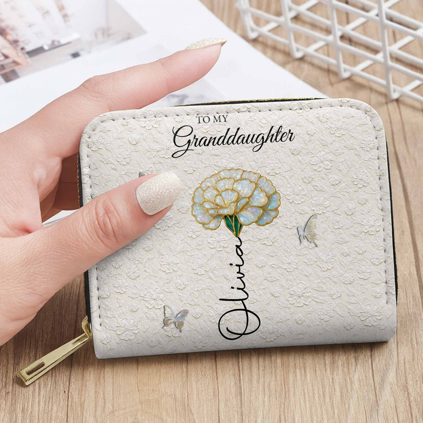 Once Upon A Time, Love Grandma, Flowers And Butterflies