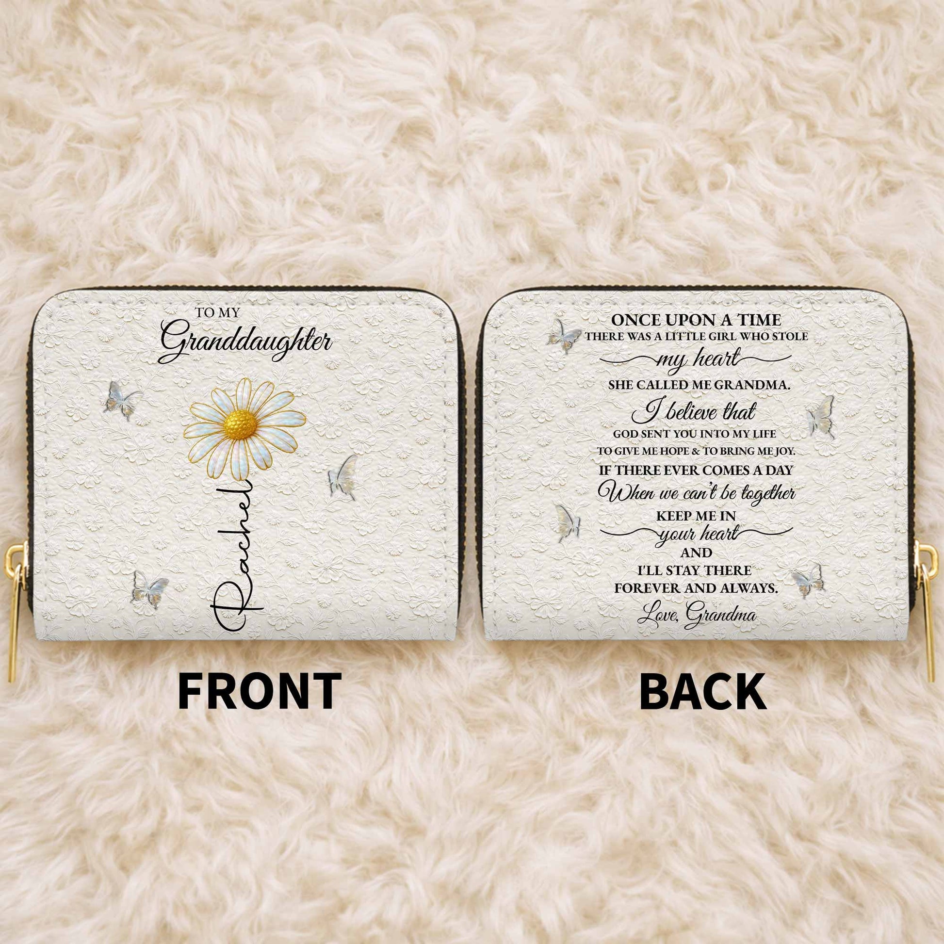 Once Upon A Time, Love Grandma, Flowers And Butterflies