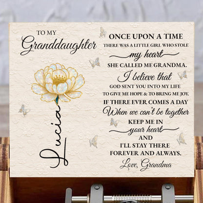 To My Granddaughter, Once Upon A Time, Flower And Butterflies