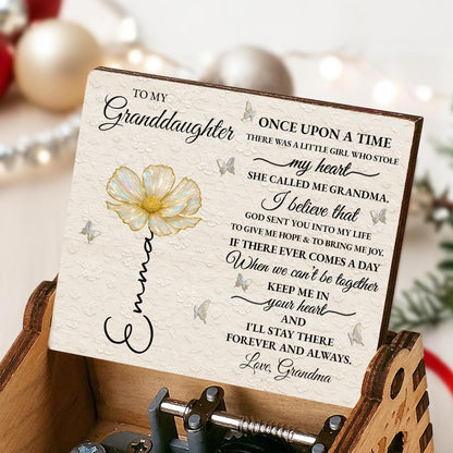 To My Granddaughter, Once Upon A Time, Flower And Butterflies