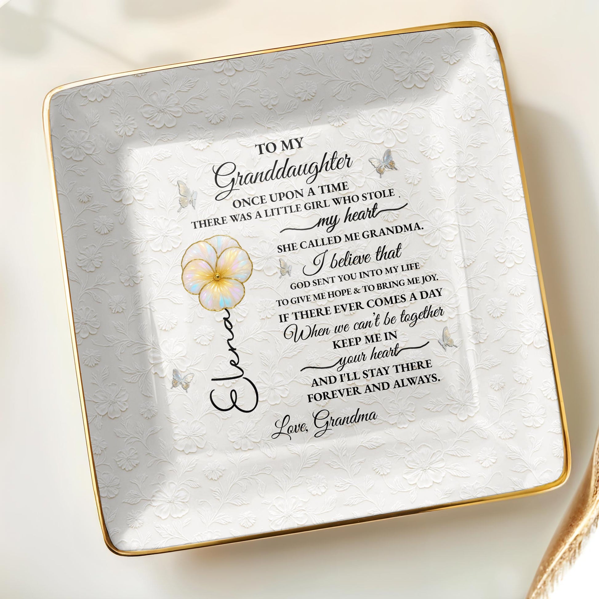 To My Granddaughter, Once Upon A Time, Floral Design