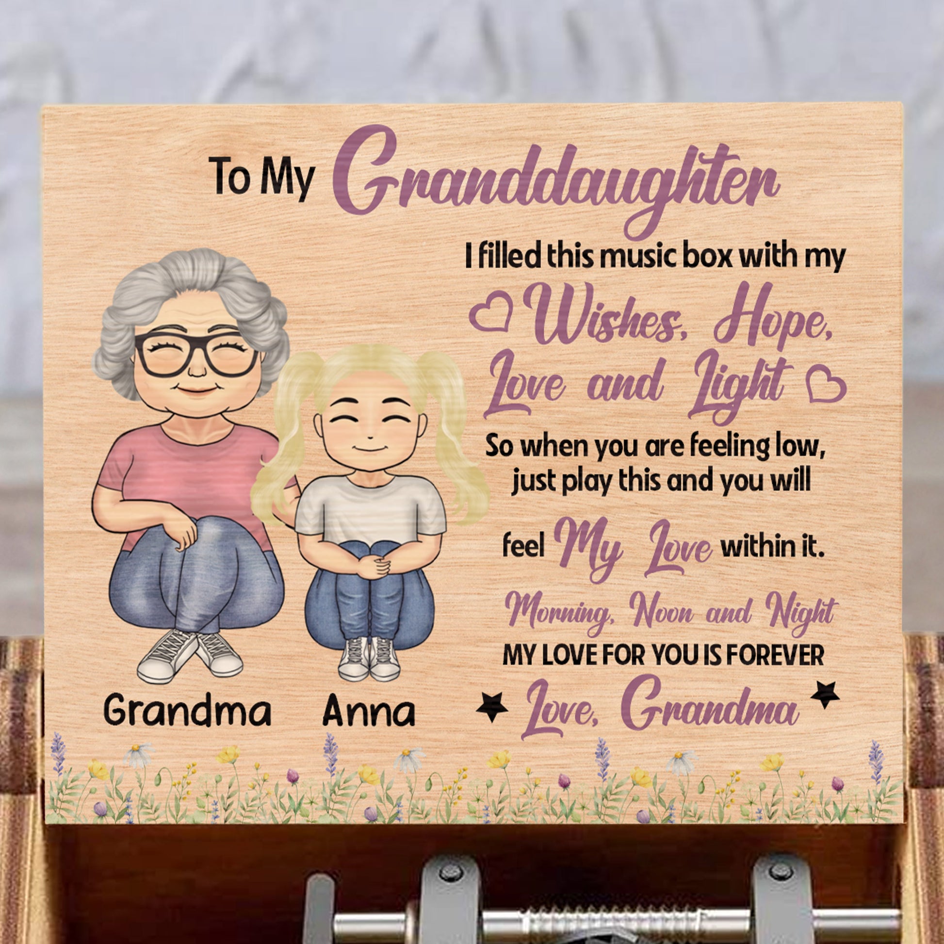 To My Granddaughter, Feel My Love Morning, Noon, And Night