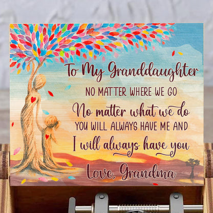 To My Granddaughter, Tree and Heart Design