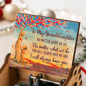To My Granddaughter, Tree and Heart Design