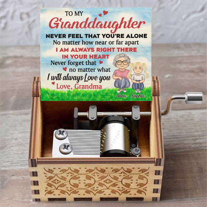 To My Granddaughter, Love From Grandma, Hearts And Grass