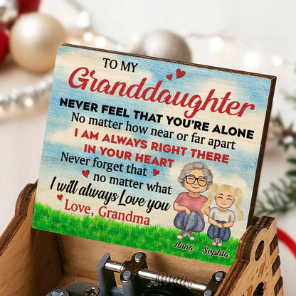 To My Granddaughter, Love From Grandma, Hearts And Grass