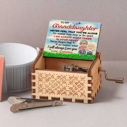 To My Granddaughter, Love From Grandma, Hearts And Grass