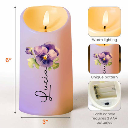 To My Granddaughter, Never Feel You Are Alone, Pansy Flower