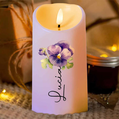 To My Granddaughter, Never Feel You Are Alone, Pansy Flower