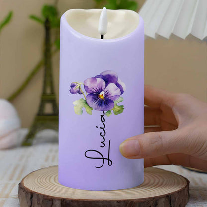 To My Granddaughter, Never Feel You Are Alone, Pansy Flower