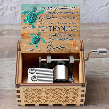 To My Granddaughter, Love From Grandma, Turtle Design