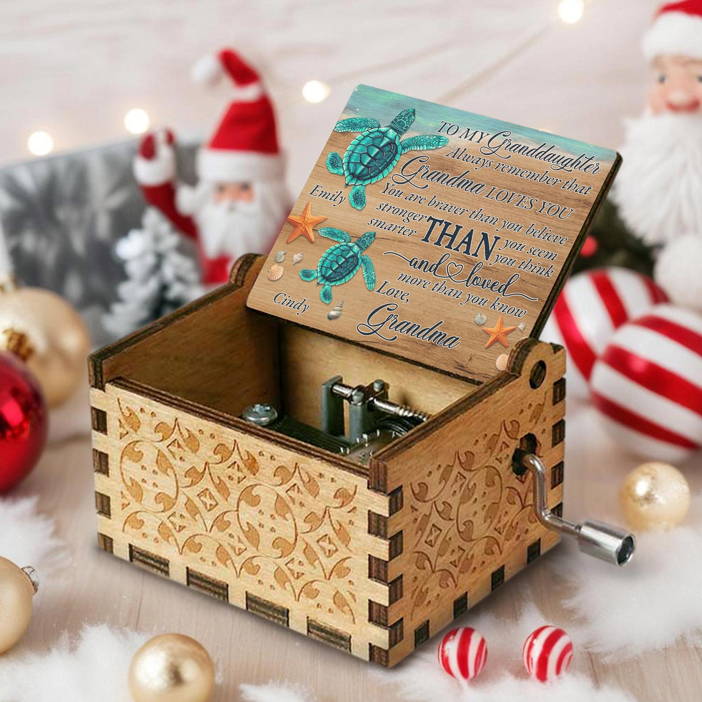 To My Granddaughter, Love From Grandma, Turtle Design