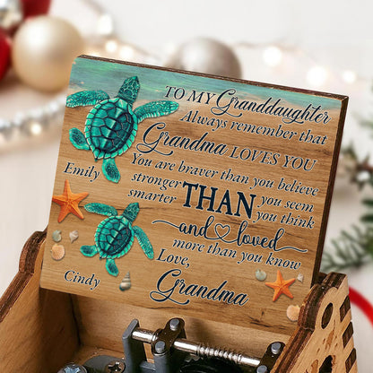 To My Granddaughter, Love From Grandma, Turtle Design