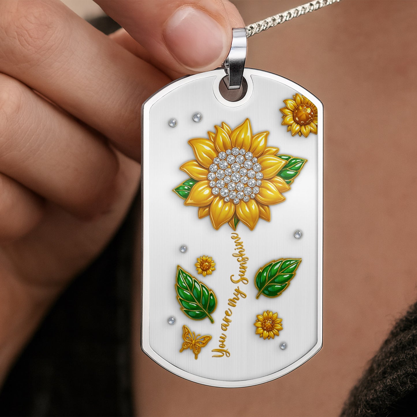 You Are My Sunshine With Sunflower And Butterfly Design