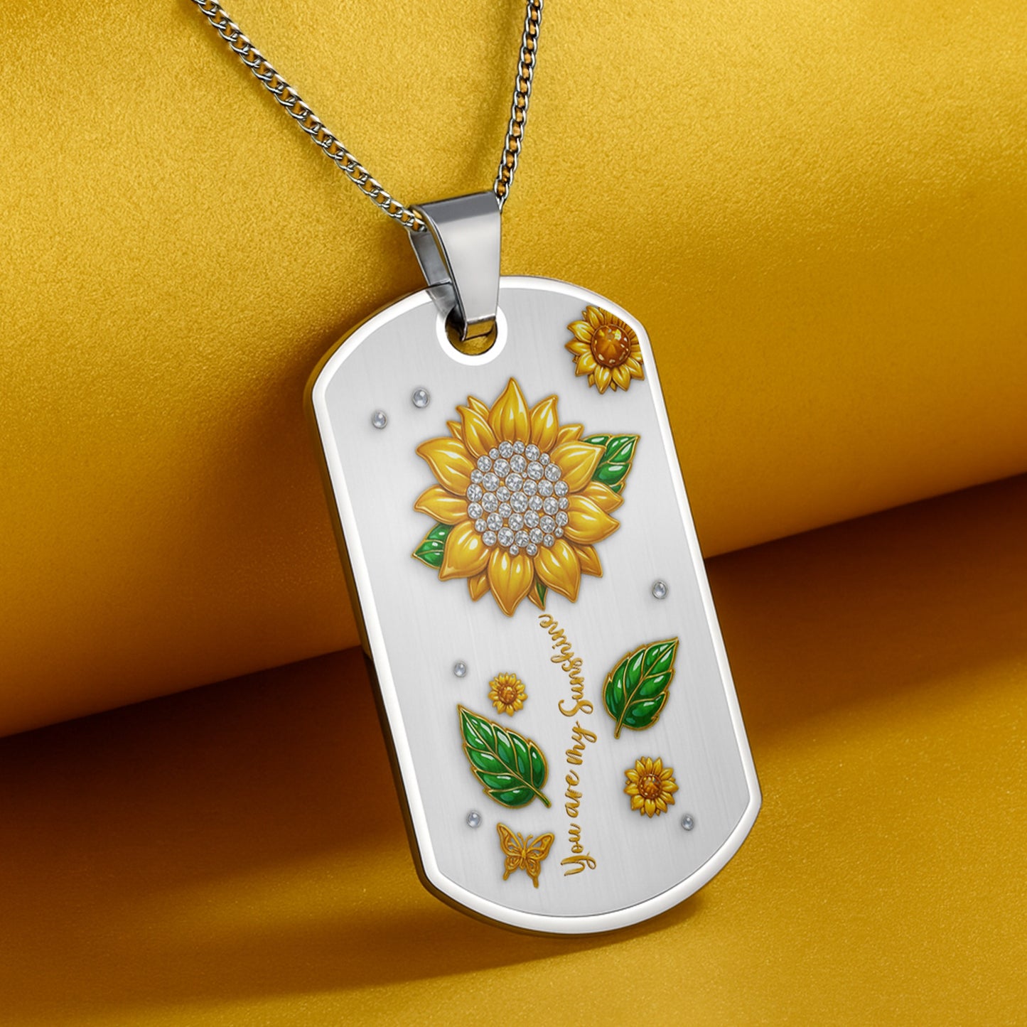 You Are My Sunshine With Sunflower And Butterfly Design