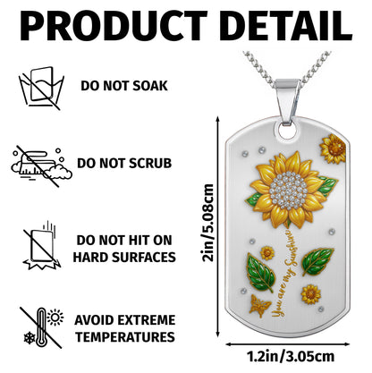 You Are My Sunshine With Sunflower And Butterfly Design