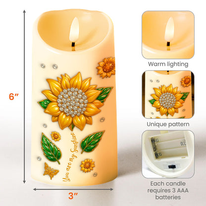 To My Granddaughter Believe In Yourself With Sunflowers