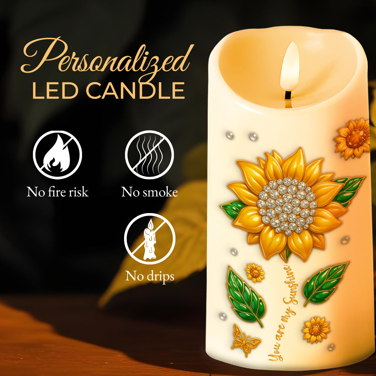 To My Granddaughter Believe In Yourself With Sunflowers