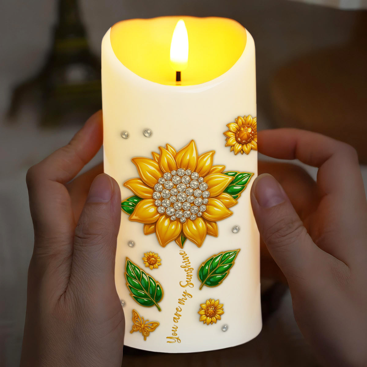 To My Granddaughter Believe In Yourself With Sunflowers