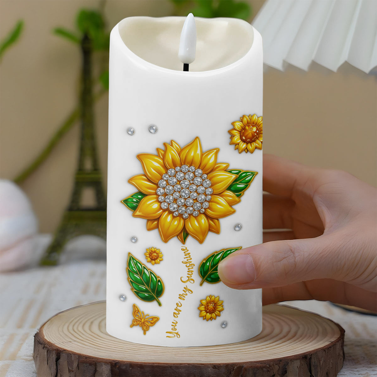 To My Granddaughter Believe In Yourself With Sunflowers