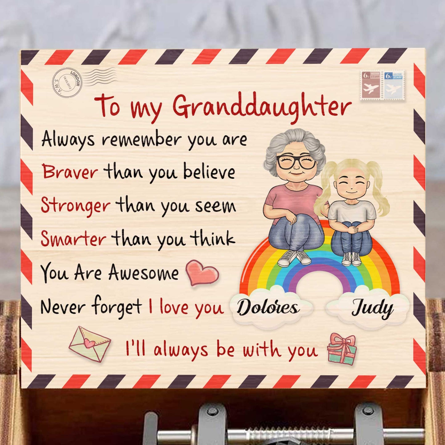 To My Granddaughter, Always Remember You Are Awesome