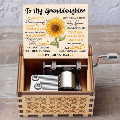 To My Granddaughter Be A Sunflower