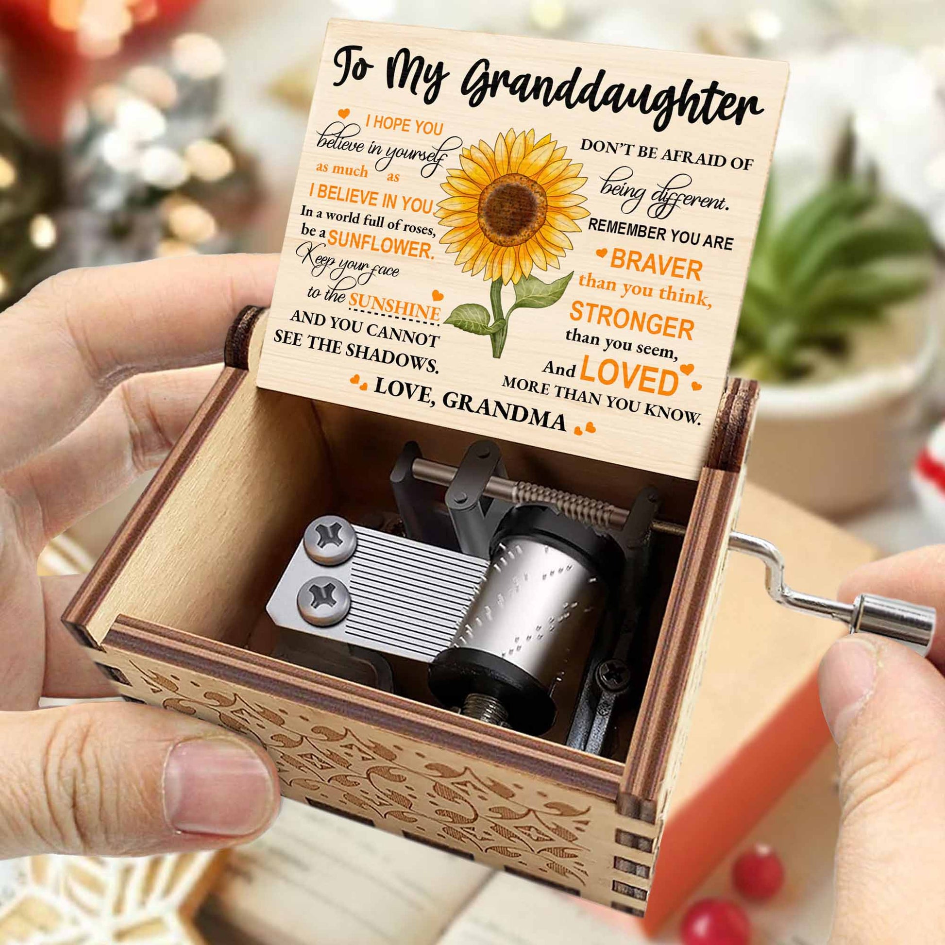 To My Granddaughter Be A Sunflower