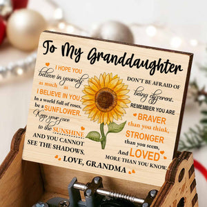 To My Granddaughter Be A Sunflower