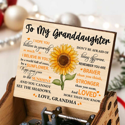 To My Granddaughter Be A Sunflower