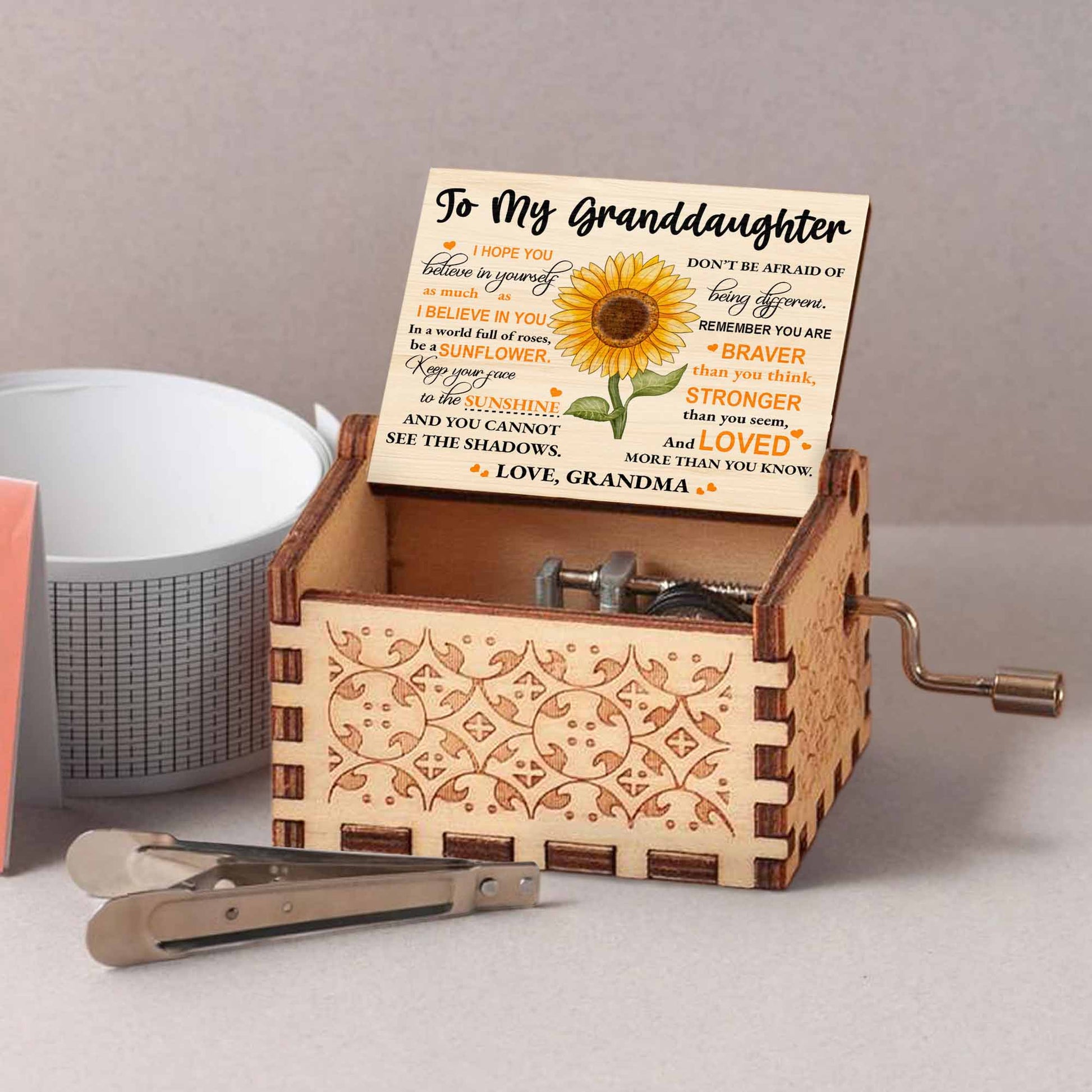 To My Granddaughter Be A Sunflower