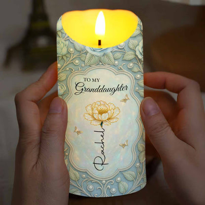 To My Granddaughter, Love Always With Flower And Butterflies