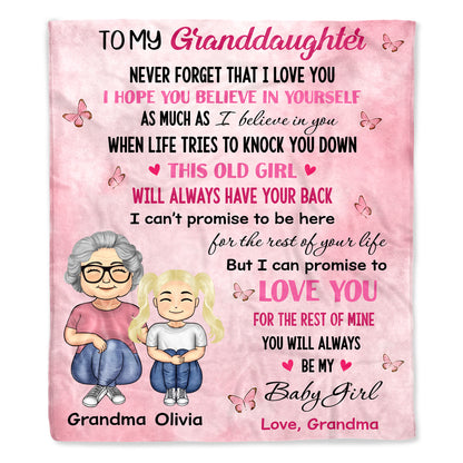 To My Granddaughter, Love Promise, Butterflies