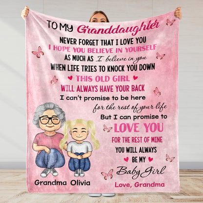 To My Granddaughter, Love Promise, Butterflies