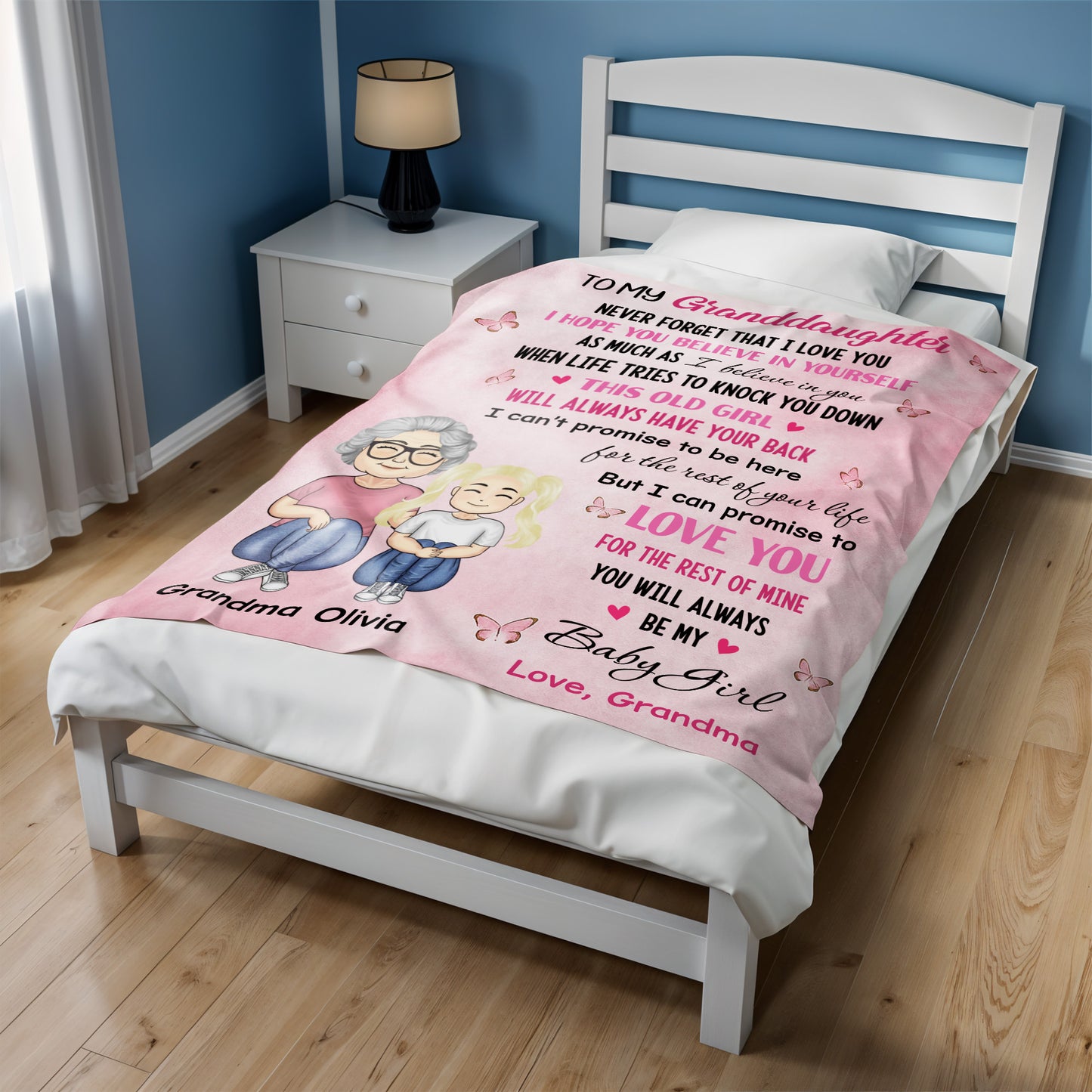 To My Granddaughter, Love Promise, Butterflies