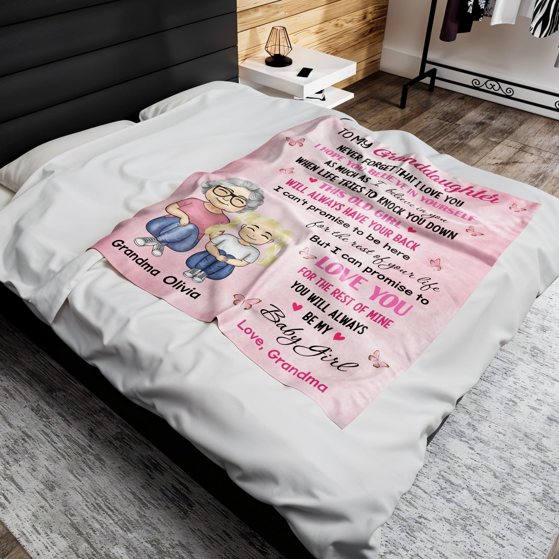 To My Granddaughter, Love Promise, Butterflies