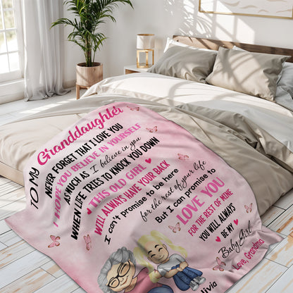 To My Granddaughter, Love Promise, Butterflies