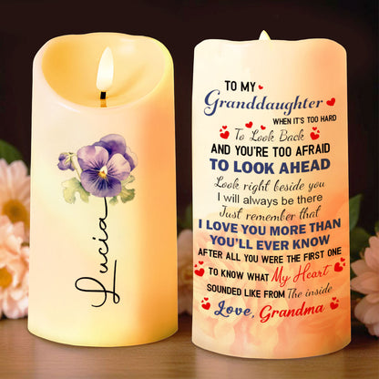 To My Granddaughter Love And Support Message With Flowers