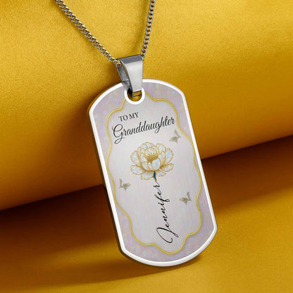 To My Granddaughter Forever My Little Girl Flower