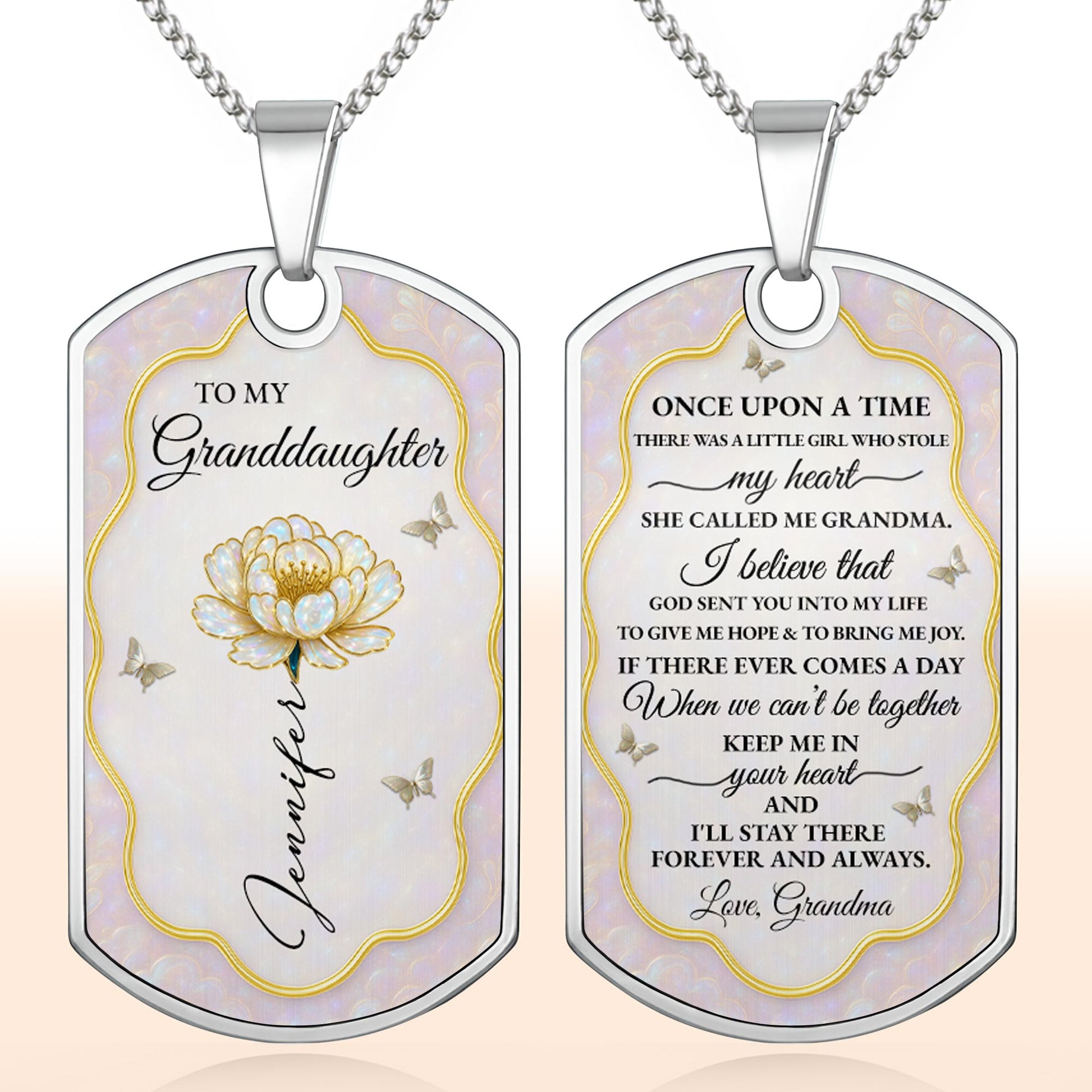 To My Granddaughter Forever My Little Girl Flower