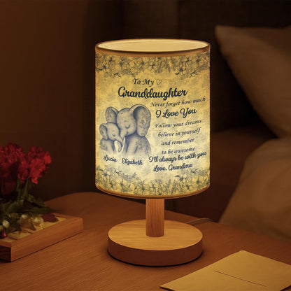 To My Granddaughter, Love Always, Elephants And Flowers