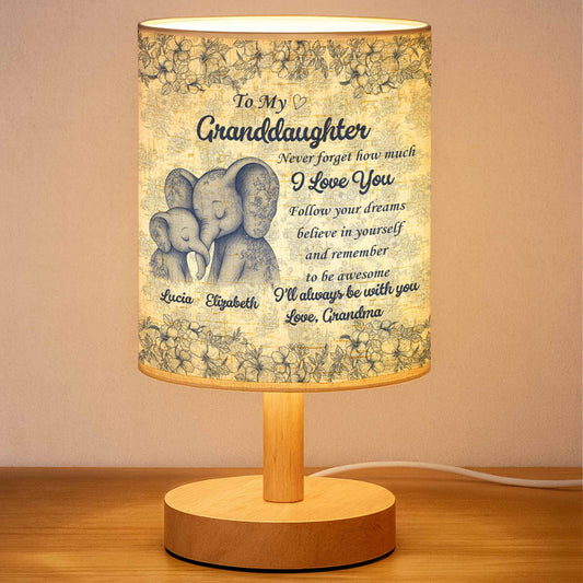 To My Granddaughter, Love Always, Elephants And Flowers