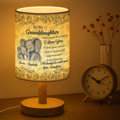 To My Granddaughter, Love Always, Elephants And Flowers