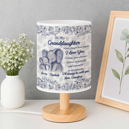 To My Granddaughter, Love Always, Elephants And Flowers