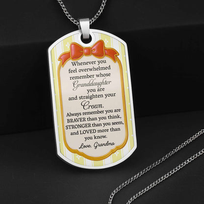 To My Granddaughter, Remember Your Crown