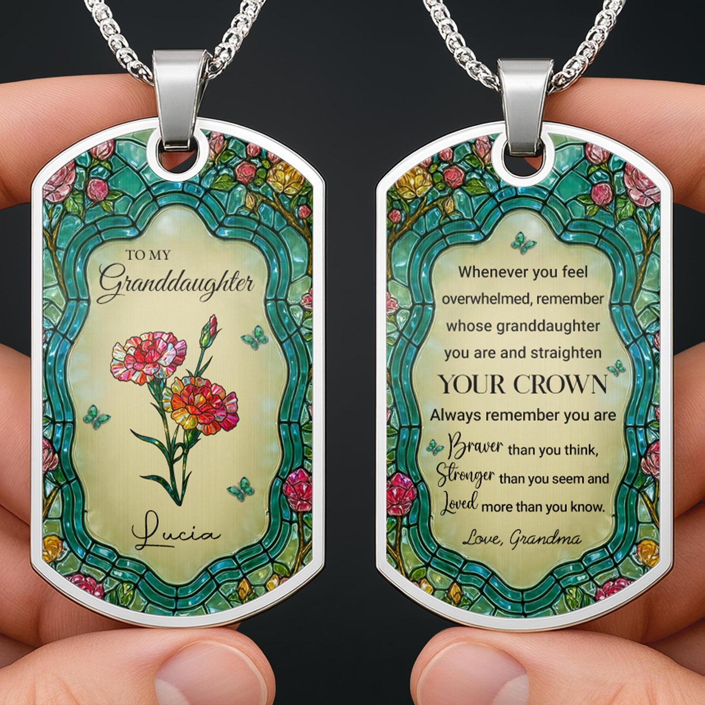 To My Granddaughter, Straighten Your Crown With Flowers